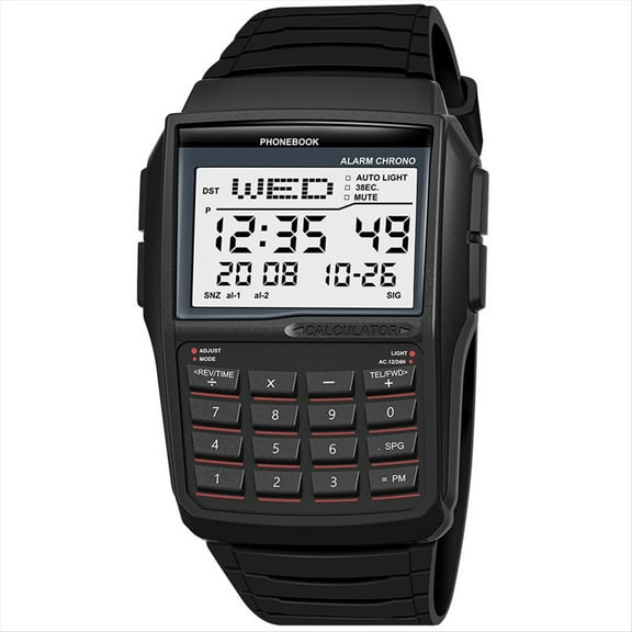 Rollbacks & More LED Electronic Watch Digital Sports Multifunction Calculator Waterproof Computer Style