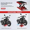 thumbnail image 4 of Garvee Motorcycle Scissor Lift Jack, 1100LBS Heavy Duty Scissor Lift for Cruisers, ATV, Dirt Bike - Wide Anti-Slip Deck, Manual Crank Handle, Compact & Portabl, 4 of 6