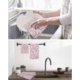 thumbnail image 5 of Colorful Polka Dot Kitchen Dish Towels for Drying Dishes Set of 3, Rainbow Watercolor Polka Dots Waffle Weave Microfiber Hand Tea Bathroom Towels Quick Dry & Absorbent Towel 12x12, 5 of 7