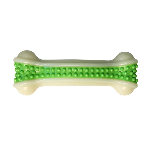Dog Chew Toy Bone: Beef Scented Puppy Teeth Cleaning Toy Pet Interactive Toy