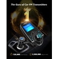 thumbnail image 2 of Transmisor FM Bluetooth para coche Nulaxy KM18 con pantalla de 1,44 pulgadas, 2 of 7