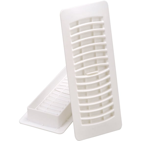 American Metal #RU412PW-R 4x12 White Floor Register