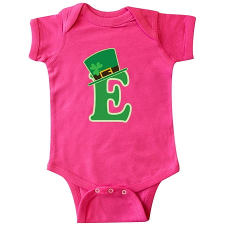 

Inktastic Irish St Patricks Day Letter E Monogram Gift Baby Boy or Baby Girl Bodysuit