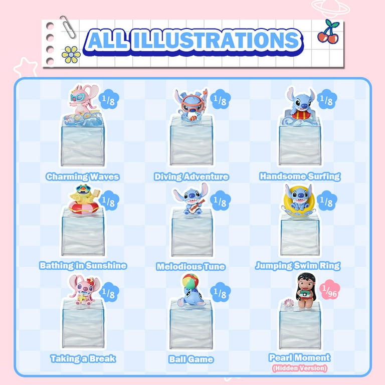 Miniso Disney Stitch Summer Party Blind Box Vinyl Collectible Toy