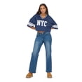 thumbnail image 4 of Forever 21 Women’s Mesh Cropped Boxy Football Tee, XS-XL, 4 of 6