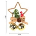 thumbnail image 6 of Limei Christmas Bell Pendant Five Pointed Star Reusable Hanging Bow Christmas Pendant Party Supplies, 6 of 7