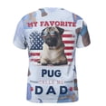 thumbnail image 2 of My Favorite Pug Calls Me Dad. Happy Father's Day All Over Print 3D Shirt Unisex Merch Dog Lover Gifts - 00005, 2 of 6
