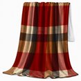 thumbnail image 2 of Rustic Buffalo Plaid Bat Pumpkin Autumn, Festive autumn celebration Scene, Warm Flannel Blanket for Ranch House and Living Room, Art Lovers autumn celebration Gift, Festive Home Decor, 2 of 9