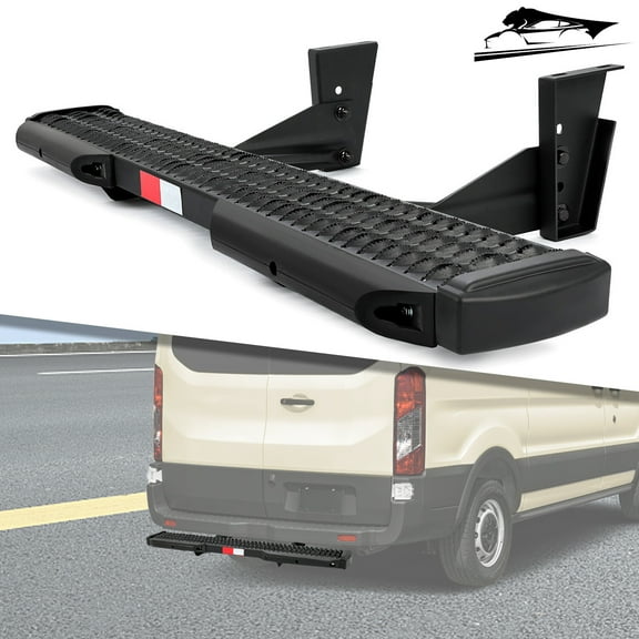 Rear Step Running Board W/ Dock Bumpers For Ford Transit 150/250/350 2015 