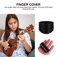 thumbnail image 3 of AURARMLET 1Set Portable Black Metal and Wood Guitar Slide Finger Cover for Clear Intonation, 3 of 7