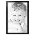 thumbnail image 2 of ArtToFrames 25" x 38" Honors Black with Silver Picture Frame, 25x38 inch Black Wood Poster Frame (WOM-5157), 2 of 7