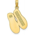 thumbnail image 3 of 14K Yellow Gold 3D Large KEY WEST Double Flip Flop Charm - 23mm, 3 of 5
