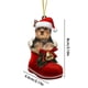 thumbnail image 2 of Lindo Colgante de Perro para Árbol de Navidad, Decoración Navideña Acrílica, 2 of 3
