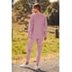 thumbnail image 2 of Conjunto Deportivo PRETTYGARDEN Mujer 2 Piezas Acanalado Rosa M, 2 of 8
