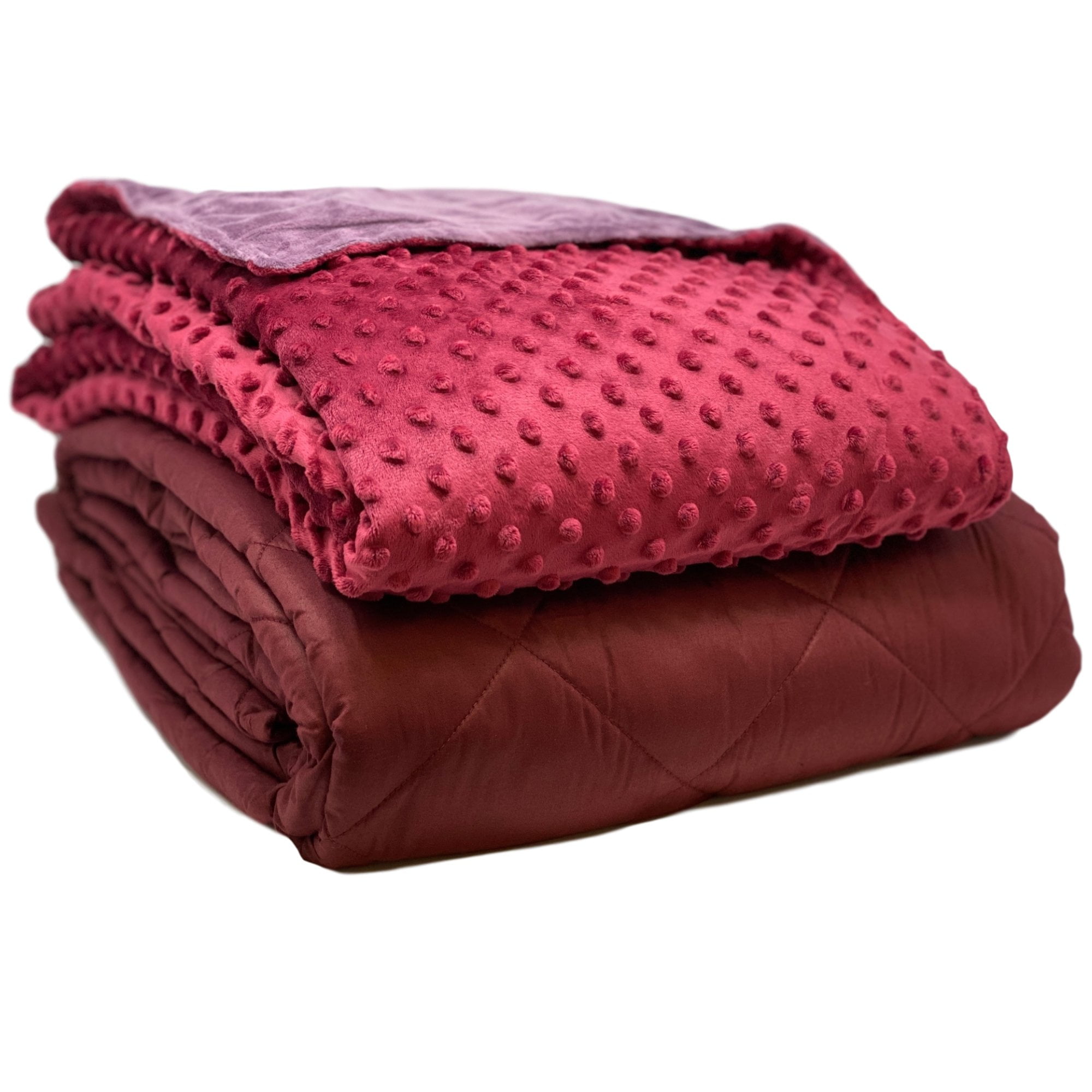 20lbs 60X80-Burgundy COMBO weighted blanket&cover- - Walmart.com