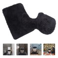 thumbnail image 3 of KAKOWELY Bathroom Mats Set Black Polyester 1 Set 17.7X15.7in, 3 of 10
