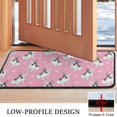 thumbnail image 3 of Pink French Bulldog Love Heart Door Rugs,Washable Non Slip Door Mats Indoor,Decorative Door Mats,Entry Mat Indoor for Entrance,Bedroom,Kitchen,Bathroom,30"x17", 3 of 6