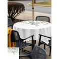 thumbnail image 5 of Outdoor Tablecloths with Umbrella Hole & Zipper, Eucalyptus Leaves 60x60 Inch Square Tablecloths, Sage Green Weeping Summer Botanical Waterproof Table Cloth, Patio/Pool/Picnic Table Covers, 5 of 8