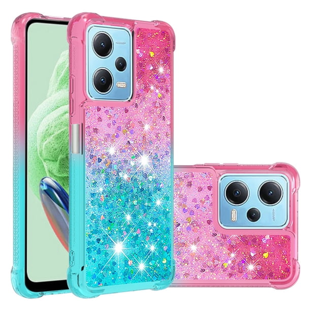 Funda para Xiaomi Redmi Note 12 4G Transparente con Brillos Carcasa Protectora Antigolpes con Glitter Brillante