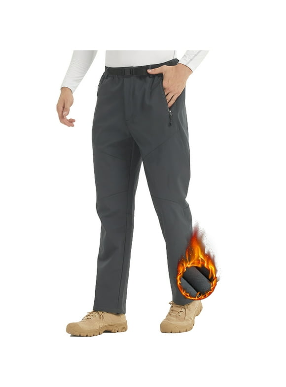 Mens Fleece Lined Waterproof Pants