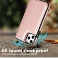thumbnail image 6 of Tekcoo Wallet Case with Card Holder for iPhone 11 12 13 Pro Max, Wallet Premium PU Leather Kickstand Card Slots,Double Magnetic Clasp and Durable Shockproof Cover -Rose Gold, 6 of 7