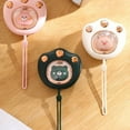 thumbnail image 3 of Pink, 2400mah, size 7.5*8cm; Rechargeable Hand Warmer, Cute Hand Warmer with Cat’s Claw, Portable Hand Warmer USB, Reusable Hand Warmer, Winter Heater, Keep Warm in Winter for Men and Women, 3 of 14