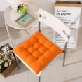 thumbnail image 1 of Xiao Hua Cojín de Asiento Cuadrado Naranja -4 Piezas, 15.75 X 15.75 Pulgadas, con Correas, Adecuado para Cocina, Comedor, Oficina y Cojines para Sillas de Oficina en Casa, 1 of 4