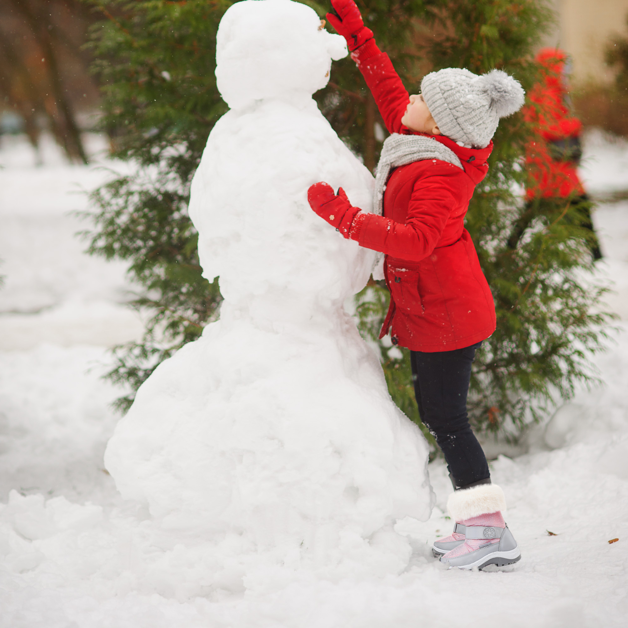 Apakowa Girls' Insulated Winter Snow Boots photo 7