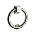 thumbnail image 2 of Taymor Ring Door Knocker, Solid Metal, Weather-Resistant, Decorative Entry Hardware, Concealed Screw Mount, Matte Black, Polished Brass, Satin Nickel, 2 of 3