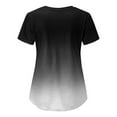 thumbnail image 3 of CNKOO Haut de Blouse Médicale pour Femmes Mode Manches Courtes Col en V Uniforme de Travail avec Poche Imprimée, 3 of 4