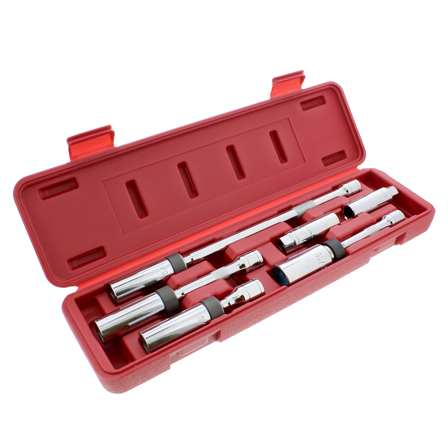 Details about   Spark Plug Socket Set 3/8 Drive 10pce In Foam Storage Holder