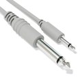 thumbnail image 4 of Excelvalley - Cables De Conexión Mono - Ts 3,5 Mm 1/8"" A 6,35 Mm 1/4"" [Paquete De 13 | 20 Cm - 7,87""], 4 of 5