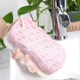 thumbnail image 4 of 3 Pcs Bath Sponge For Women, Men, Kids, Sponge Loofah Body Scrubber Shower Sponge For Body Wash Bathroom, 3 Colors Large Size Bathing Sponge Bathing, 4 of 5