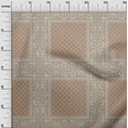 thumbnail image 3 of oneOone Velvet Light Brown Fabric Geometric Sewing Craft Projects Fabric Prints By Yard 58 Inch Wide, 3 of 4