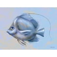 thumbnail image 4 of Stellar Design Studio 18x15 Black Modern Wood Framed Wall Art Titled - Blue Fish 2, 4 of 6