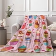 thumbnail image 4 of Yibo for Kids Funny Cartoon YiboFood Flannel Blanket Soft Cozy Bed Blanket for Boys Girls Adults Colorful Lightweight Blanket for Home Decor, Couch, Sofa, Travel, Camping, 4 of 7