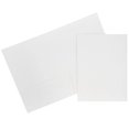 thumbnail image 1 of Jam Paper Carpetas De Presentación De Lino Texturizado Con Dos Bolsillos - Carpeta Comercial Tamaño Carta - Blanco - Paquete De 6, 1 of 5