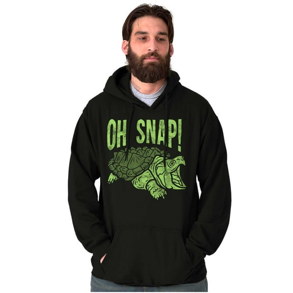 Funny Oh Snap Turtle Animal Pun Hoodie Sweatshirt Women Men Brisco Brands S