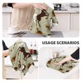 2 Piece Kitchen Mats for Floor, Minimalist Cool Horse Saddle_A Kitchen