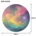 thumbnail image 6 of Colorful Tie Dye Nebula Pattern Round Tablecloth 60"x60",Wrinkle Wipeable Table Cloth for Kitchen Dining Room Picnic Patio Party, 6 of 6