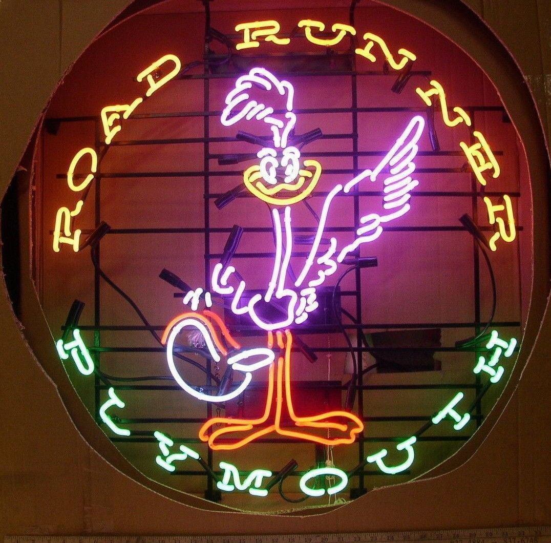 ROAD RUNNER PLYMOUTH  Pub Beer Neon Sign for Kaufen Licht Mann Höhle 61x61cm