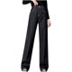 thumbnail image 1 of Pantalones de pierna ancha de talle alto de invierno sólido para mujer Jeggings ajustados elásticos para mantener el calor Fridja  hfkajh103453, 1 of 7
