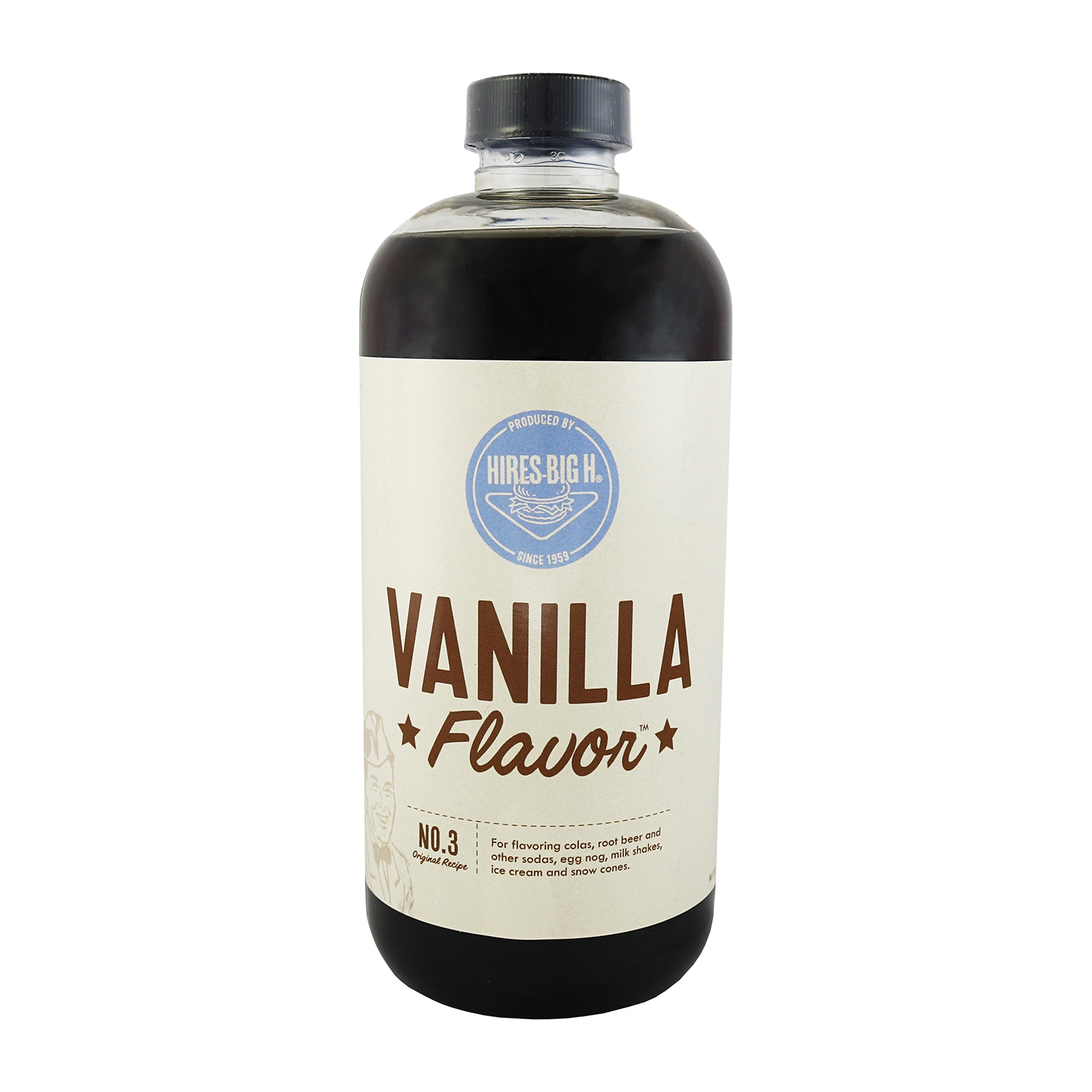 Hires Big H Vanilla Syrup, Great for Soda Flavoring 18 oz 1 Pack