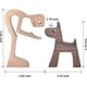 thumbnail image 3 of Accent Decor Men And Dog Figura Decorativa Wooden Gift Home Accents, 3 of 5