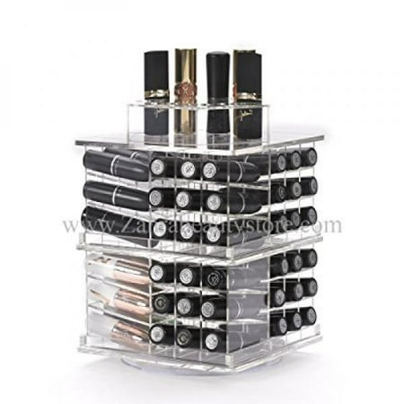 Zahra Beauty Spinning Lipstick Tower- Vitreous - The Best Lipstick Holder- Holds 81 Lipsticks (Without (Daiso Best Beauty Products)