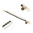 thumbnail image 3 of Unique Bargains 1 Pc Durable Camellia Faux Pearl Bag Extender Chain Black Zinc Alloy, 3 of 5