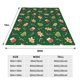 thumbnail image 3 of Balery green Christmas Element Manta de Felpa Suave y Acogedora – Cobija de Franela Aterciopelada para Cama, Lavable y Cálida para Sofá, Mascotas, Transpirable-50"x40", 3 of 7