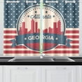 thumbnail image 4 of CADecor Vintage Georgia State Atlanta SkylineWindow Treatment Panel Curtains Window Curtain Kitchen Curtain,Two Piece 26x39 Inches, 4 of 4