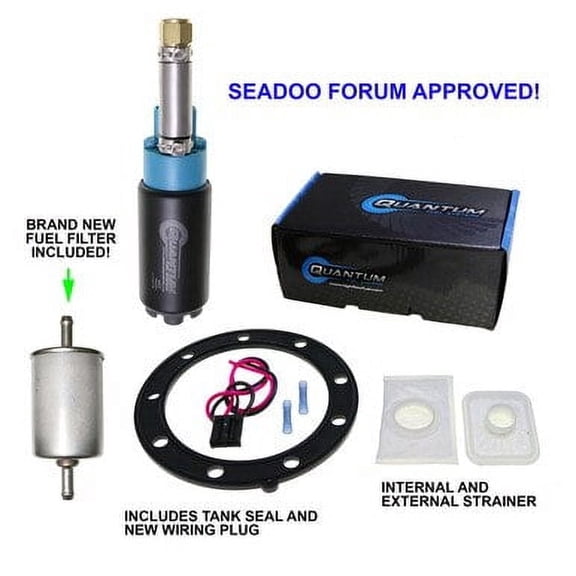Quantum Fuel Pump Replacement Kit w/ Tank Seal & Filter For SeaDoo RX DI 2000-2003