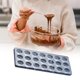 thumbnail image 2 of Molde de plástico duro para hacer 21 cavidades de chocolate con forma de rosa para hacer dulces y bombones rellenos de licor., 2 of 7